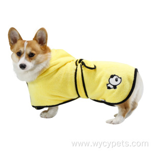 Hooded Quick Drying Super Absorbent Pet Bathrobe